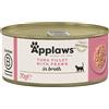 Applaws in Brodo 6 x 70 g Alimento umido per gatto - Filetto di Tonno con Gamberetti