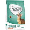 Concept for Life Sterilised Cats Salmone Crocchette per gatti - 400 g