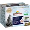 Almo Nature HFC Natural Light 4 x 50 g Alimento umido per gatti - Tonno, Pollo e Prosciutto