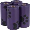 zooplus Exclusive Sacchetti igienici profumati - 4 rotoli (15 sacchetti cad.), viola, profumo di lavanda