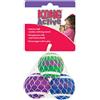 KONG Active Palline da tennis con campanelline per gatti - 3 pz