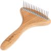 kooa Pettine a rastrello in bambù con denti rotanti - L 17,5 x P 10 cm