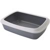 savic Mobile in legno Ferplast per toilette - Cassetta interna grigio /bianco L42 x P32 x H12 cm