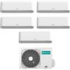 Hisense Climatizzatore Energy Pro Plus Hisense penta split 9+9+9+9+9 btu inverter con wifi 5AMW125U4RTA in A++