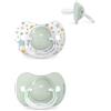 Suavinex 2 Ciucci SX Pro Silicone, 6-18 Mesi, Dreams Azzurro | Tettina Simmetrica, Tettina Piatta e Flessibile, Confezione da 2