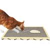 BAOK Tiragraffi per gatti - Grattacieli in cartone, cuscino per gatti double face con forma piatta e texture antigraffio durevoli, giocattolo interattivo per gatti