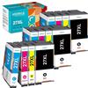 KEENKLE 27XL Multipack 4 colori Cartucce d'inchiostro Compatibili per Epson 27 27XL per Workforce WF-7610 WF-7620 WF-3620 WF-7720 WF-7715 WF-7210 WF-3640 WF-7710 WF-7110 (Nero Ciano Magenta Giallo, 12-Pack)