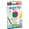 Giotto Stilnovo Maxi, Matite Colorate Spesse, Barattolo in Bio Plastica,  Formato Triangolare, Mina da 4,3mm, Colori Assortiti, 48 Pezzi : :  Cancelleria e prodotti per ufficio