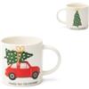 Excelsa set 6 tazze caffe' Ready For Christmas porcellana 10 cl multicolore