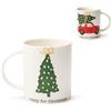 Excelsa set 4 mug Ready For Christmas ceramica 30 cl multicolore