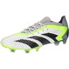 adidas Predator Accuracy.1 L Fg, Football Shoes (Firm Ground) Unisex-Adulto, Ftwr White/Core Black/Lucid Lemon, 40 EU