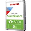 ‎Toshiba Toshiba 6TB S300 Surveillance HDD - 3.5' SATA Internal Hard Drive Supports up to