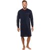 JP 1880 Abbigliamento da Uomo Big & Tall Plus Size L-8XL Camicia da Notte, Loungewear, Tinta Unita, Manica Lunga, Fino alla Taglia 8XL 721331, Blu Navy Scuro, 7X-Large