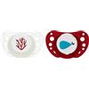 Chicco PhysioForma Succhietto Air Red Lumi, Ciuccio 16-36 Mesi, Si Illumina al Buio, Tettarella in Silicone, Anatomico e Funzionale, Supporta la Respirazione Fisiologica, Rosso, 2 Pezzi