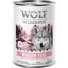 Wolf of Wilderness Adult "Expedition" 6 x 400 g umido per cane - Wooded Trails - Pollame con Vitello