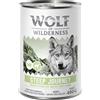 Wolf of Wilderness Adult "Expedition" 6 x 400 g umido per cane - Steep Journey - Pollame con Agnello