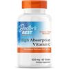 Doctor's Best, Sustained Release Vitamin C con PureWay-C, 60 Compresse vegane, Testate in Laboratorio, Senza Glutine, Senza Soia, Vegetariane