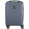 Princess Traveller PT01 Deluxe - Realizzato con materiali riciclati - 7 colori e 3 dimensioni - 4 doppie ruote girevoli - Serratura TSA incassata, Platinum Navy, Mittel Reisekoffer, Trolley rigido con