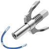 Ownkim Testina per ingrassatore G Coupler con Doppia Impugnatura - Ugello per Pistola a Grasso, Adatto per Tutte Le Pistole a Grasso M6-M14, Tubo da 30 cm Incluso