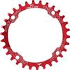 Buachois Corona per Bici a velocità Singola 104 BCD in Lega di Alluminio 30t 104mm Disco a Denti Positivi e Negativi Tondi per Mountain Bike Bici da Strada MTB BMX(Rosso)