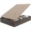 DUÉRMETE ONLINE - Letto pieghevole in legno grande capacità cassetto spessore 30 mm con coperchio rinforzato e traspirante, 135 x 190
