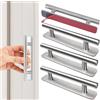 Guidre Set di 4 maniglie adesive per mobili,150mm Maniglie per Mobili da Cucina Autoadesivo,maniglie in acciaio inossidabile,per mobili da cucina,bagni,cassetti,armadi,ante,armadietti,garage