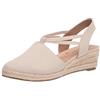 LifeStride Katrina 2 Espadrille Wedge, Mocassino Donna, Uncinetto Naturale, 40 EU