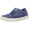 Natural World - Zapato ecológico náutico enizmatico Burdeos Azul, 40