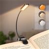 Gritin 11 LEDs Luce per Lettura Libri a Letto, Lampada Luce da Lettura per Libro Ricaricabile con Clip, 3 Temperature di Colore, 3 Livelli di Luminosità Lampada per Leggere Notturna per Lettori