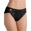 Sloggi Chic Tai 4p Slip, Nero (Black), 6 Donna