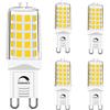 GOHDLAMP Lampadine LED G9 Dimmerabile Bianco Naturale 4000K, 230V 4W G9 Bianco Day Lampadina Faretto, Lampadina LED da 450 lumen 4W per illuminazione a binario da incasso, Confezione da 5