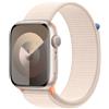 Apple Smartwatch Apple Watch Serie 9 GPS 45mm Cassa in alluminio con cinturino Sport Loop Argento/Beige chiaro [MR983QF/A][MR983QF/A]