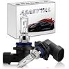 Asasytal HB3 9005 60W Lampadine Alogene per Fari come Abbaglianti/Anabbaglianti, 3000K Bianco Caldo Brillante come Originale Sostituzione Automatica DRL per Fendinebbia per Auto 12V, 2 Pezzi