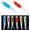 Senvenelec, Bionic Squid Bait, 6 esche artificiali in silicone, 11 g/1 pezzo, 115 x 22 mm, rosso/verde/blu/rosa/arancione/giallo/nero