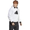 adidas M Fi Bos HD Felpa con Cappuccio, Bianco, XXL Uomo