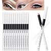 Erinde 12PCS Erinde Matita per eyeliner bianca Matita per eyeliner morbida per evidenziatore, Stick illuminante per occhi sdraiato, Matita per ombretti impermeabile ipoallergenica, Trucco per eyeliner