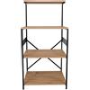 WELL HOME MOBILIARIO & DECORACIÓN Mobile multiuso,Truciolare 100% impiallacciato melaminico, colore nero pino