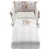 AZZURRA DESIGN Completo Piumone Azzurra Design Dolcemiele Bianco Tortora
