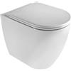 CERAMICA AZZURRA Azzurra - Comoda filomuro 53 cm Wc Easy Clean/Senza Brida + Coprivaso