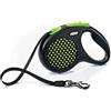 FLEXI GUINZAGLIO FLEXI DESIGN TG M CON FETTUCCIA 5 MT NERO/VERDE