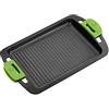 BRA Prior bistecchiera con scanalature, 40 cm, in alluminio pressofuso, con rivestimento antiaderente Teflon Classic