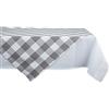 DII Buffalo Check Collection, Tovaglia classica Farmhouse, 40 x 40 cm, colore: grigio e bianco