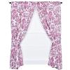 Ellis Curtain Victoria Park Toile - Coppia di pannelli su misura con fermatende, 172 x 213 cm, colore: Rosso