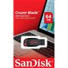 GielleService Pendrive Sandisk Cruzer Blade USB 2.0 Memoria 64GB SDCZ50-064G-B35