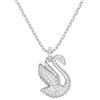 Swarovski Pendente Swarovski Iconic Swan, Cigno, Medio, Bianco, Placcato rodio