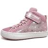 Geox J Kalispera Girl, Scarpe da Ginnastica, Dk Rose Black, 26 EU