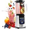 Duronic BL1200T Frullatore elettrico 1200W con caraffa in tritan 1,8L e 4 lame | 3 Funzioni e velocità variabile | Blender con funzione tritaghiaccio e auto pulizia | Mixer Smoothie Frullati Granite