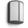 Philips Stock Applique LED, Lampada da Esterno, 5,5 W, 700 lm, Luce Bianca Calda 2.700 K, Resistente a Intemperie IP44, LED Integrato, Durevole, Alluminio, Grigio Antracite