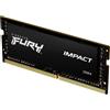 KINGSTON TECHNOLOGY RAM SO-DIMM Kingston FURY Impact DDR4 3200 Mhz Da 32GB (1x32GB) Nero CL20 INTEL XMP