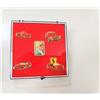SPILLA STEMMA ENZO FERRARI ORO EPOCA FERRARI FREGIO VINTAGE COLLEZIONE EMBLEMA